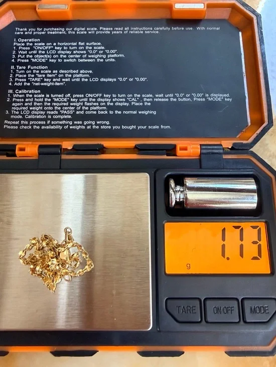 New 14K yellow gold Choker chain delicate good for Layering Necklace - Picture 6 of 6